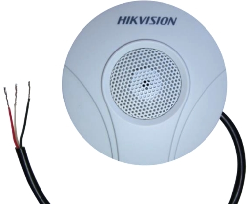 Hikvision Ds Fp Hi Fi Omnidirectional Microphone For Cctv