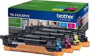 brother multipack toner laser ektypoti mayro kitrino kyano matzenta 4tmx me oem tn243cmyk photo