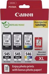 canon melani inkjet pg 545xlx2 cl 546xl ph value pack me oem 8286b015 photo