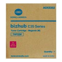 konica minolta toner tnp 22m gia bizhub c35 c25p magenta oem a0x5352 photo