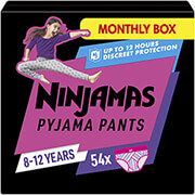 panes brakaki pampers ninjamas 8 12y 54tmx girl photo