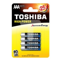 mpataries alkaline toshiba 3a high power 4pcs photo