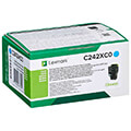 gnisio toner lexmark hc cyan 35k me oem c242xc0 extra photo 2