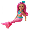 mattel barbie dreamtopia chelsea mermaids doll with pink hair 13cm extra photo 1