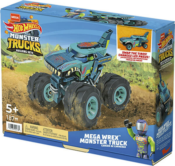 Mattel Mega Hot Wheels Monster Trucks Building Sets Mega Wrex Monster Truck Hdj