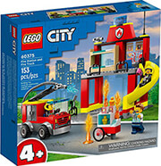 lego city fire 60375 fire station and fire truck photo