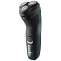 philips x3052 00 men s shaver rotation shaver trimmer black green extra photo 1