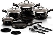 berlinger haus silver collection set mageirika skeyi apo aloyminio matt black 15tmx photo