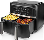 nedis kaafd350ebk air fryer 2x38lt mayro photo