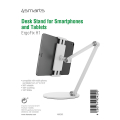 4smarts desk stand ergofix h1 for smartphones and tablets white extra photo 3