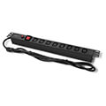 qoltec power strip for rack 19 1u 10a pdu cb 8xiec c13 2m extra photo 4