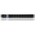 qoltec power strip for rack 19 with cb 1u 10a pdu 8xiec c13 2m extra photo 3