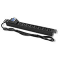 qoltec power strip for rack 19 with cb 1u 10a pdu 8xiec c13 2m extra photo 4