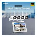 srihome nvs009 8 channels nvr 4 ipc037 bullet 1080p wireless waterproof cameras extra photo 1