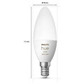 philips hue led candle e14 bt 53w 470lm white color ambiance extra photo 3