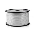 nedis csbr4010wt1000 coax cable rg6t 100 m reel white extra photo 1