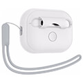 spigen case silicone fit white strap gray for airpods pro 2nd gen extra photo 3