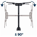 gembird wm 55st 01 premium full motion tv wall mount 32 55 32 kg extra photo 2