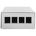 logilink np0092 consolidation 4 port desk wall dinrail mount grey extra photo 1