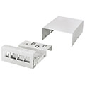 logilink np0092 consolidation 4 port desk wall dinrail mount grey extra photo 3