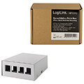 logilink np0092 consolidation 4 port desk wall dinrail mount grey extra photo 7