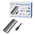 logilink ua0389 external ssd enclosure m2 nvme pcie silver extra photo 6