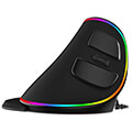 delux m618plus wired vertical mouse 4000dpi rgb extra photo 1