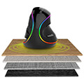 delux m618plus wired vertical mouse 4000dpi rgb extra photo 4