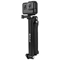 puluz folding stick selfie stick tripod pu202 black extra photo 3