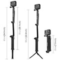 puluz folding stick selfie stick tripod pu202 black extra photo 4