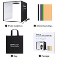 puluz photo studio 30cm led 24 26lm pu5032b extra photo 1