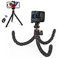 puluz tripod flexible holder with remote control for slr cameras gopro cellphone extra photo 2