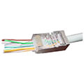 cablexpert universal pass through modular ftp plug 8p8c 100 pcs per bag extra photo 1