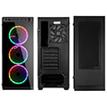 case kolink horizon rgb midi tower tempered glass pc case black extra photo 2