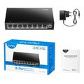 cudy fs108 fast ethernet 8 port switch metal extra photo 2