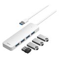 baseus ultrajoy series 4x usb 30 hub lite 15cm moon white extra photo 6