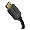 baseus high definition series 4k 60hz hdmi to hdmi adapter cable 75cm black extra photo 1