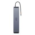 baseus elitejoy gen2 type c 12 port hub dock hdmi dp usb 30 pd card reader rj45 lan 35mm jack gre extra photo 2