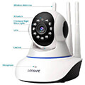 loosafe q11 ptz indoor ip camera 3mp wifi and lan and onvif extra photo 2