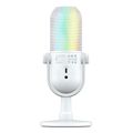 razer seiren v3 chroma white rgb usb condenser microphone gain limiter build in shock absorb extra photo 1