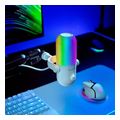 razer seiren v3 chroma white rgb usb condenser microphone gain limiter build in shock absorb extra photo 5