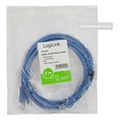 logilink cp1096u cat 5e u utp patch cable econline 10m blue extra photo 1