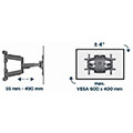 gembird full motion tv wall mount 32  75 wm 75st 02 extra photo 4