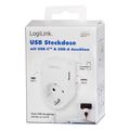 logilink pa0259 socket adapter 1x cee 7 3 1x usb a 1x usb c extra photo 8