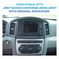 diq lvd 2271 cpa 10inc multimedia tablet for jeep grand cherokee mod 2005 2007 with original navi extra photo 1