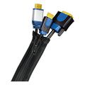 logilink kab0083 cable flexwrap with zipper 50mm 5m black extra photo 3