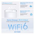 tp link deco x10 4g 1 pack 4g ax1500 whole home mesh wifi 6 gateway extra photo 2