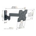 vogel s tvm 3243 full motion tv wall mount black extra photo 1