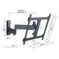 vogel s tvm 3443 full motion tv wall mount black extra photo 1