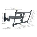 vogel s tvm 3643 full motion tv wall mount black extra photo 1